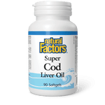 Natural Factors Super Cod Liver Oil 90 Softgels - Five Natural