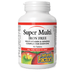Natural Factors Super Multi Iron Free 90 Tablets - Five Natural
