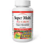 Natural Factors Super Multi Plus Iron 180 Tablets - Five Natural