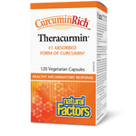 Natural Factors Theracurmin CurcuminRich 120 Veg Capsules - Five Natural