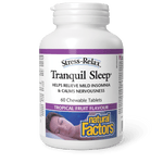 Natural Factors Tranquil Sleep Tropical Fruit Stress-Relax 60 Chewables - Five Natural