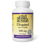 Natural Factors Ubiquinol Active CoQ10 200 mg 30 Softgels - Five Natural