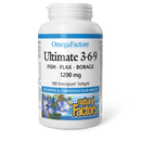 Natural Factors Ultimate 3•6•9 1200 mg OmegaFactors 180 Softgels - Five Natural