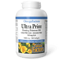 Natural Factors Ultra Prim Evening Primrose Oil 1000 mg OmegaFactors 180 Softgels - Five Natural