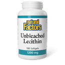Natural Factors Unbleached Lecithin 1200 mg 180 Softgels - Five Natural