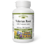 Natural Factors Valerian Root 300 mg 90 Capsules - Five Natural