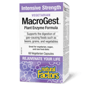 Natural Factors Vegetarian MacroGest Intensive Strength Plant Enzyme Formula 60 Veg Capsules - Five Natural