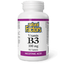 Natural Factors Vitamin B3 100 mg 90 Tablets - Five Natural