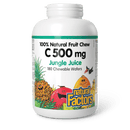Natural Factors Vitamin C 500 mg Jungle Juice 180 Chewable Wafers - Five Natural