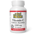 Natural Factors Vitamin C Calcium Ascorbate 1000 mg 90 Capsules - Five Natural