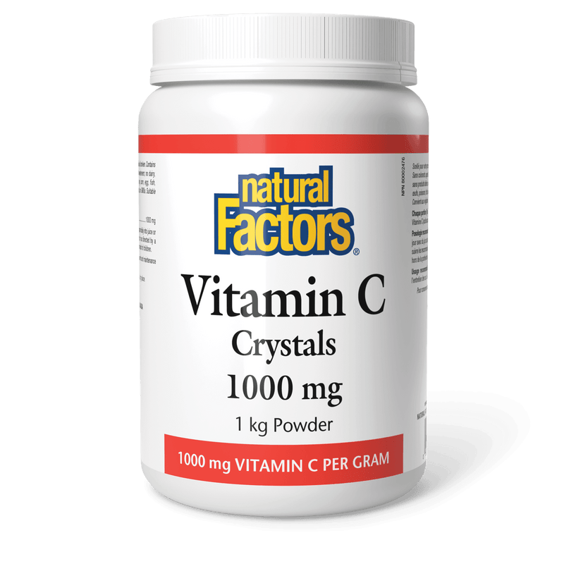Natural Factors Vitamin C Crystals 1000 mg 1kg - Five Natural