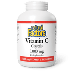 Natural Factors Vitamin C Crystals 1000 mg 250g - Five Natural
