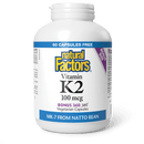 Natural Factors Vitamin K2 100 mcg Bonus Size 360 Veg Capsules - Five Natural