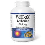 Natural Factors WellBetX Berberine 500 mg 120 Veg Capsules - Five Natural