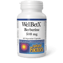 Natural Factors WellBetX Berberine 500 mg 60 Veg Capsules - Five Natural