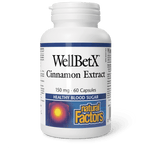 Natural Factors WellBetX Cinnamon Extract 150 mg 60 Capsules - Five Natural