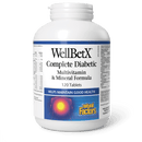 Natural Factors WellBetX Complete Diabetic Multivitamin & Mineral Formula 120 Tablets - Five Natural