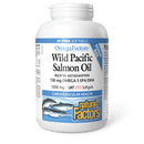 Natural Factors Wild Pacific Salmon Oil 1000 mg OmegaFactors Bonus Size (180+30) Softgels - Five Natural