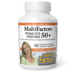 Natural Factors Women’s 50+ MultiFactors 90 Veg Capsules - Five Natural