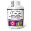 Natural Factors Women’s Complete RxOmega-3 300 mg EPA/DHA 120 Softgels - Five Natural