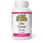 Natural Factors Zinc Citrate 50 mg 90 Tablets - Five Natural