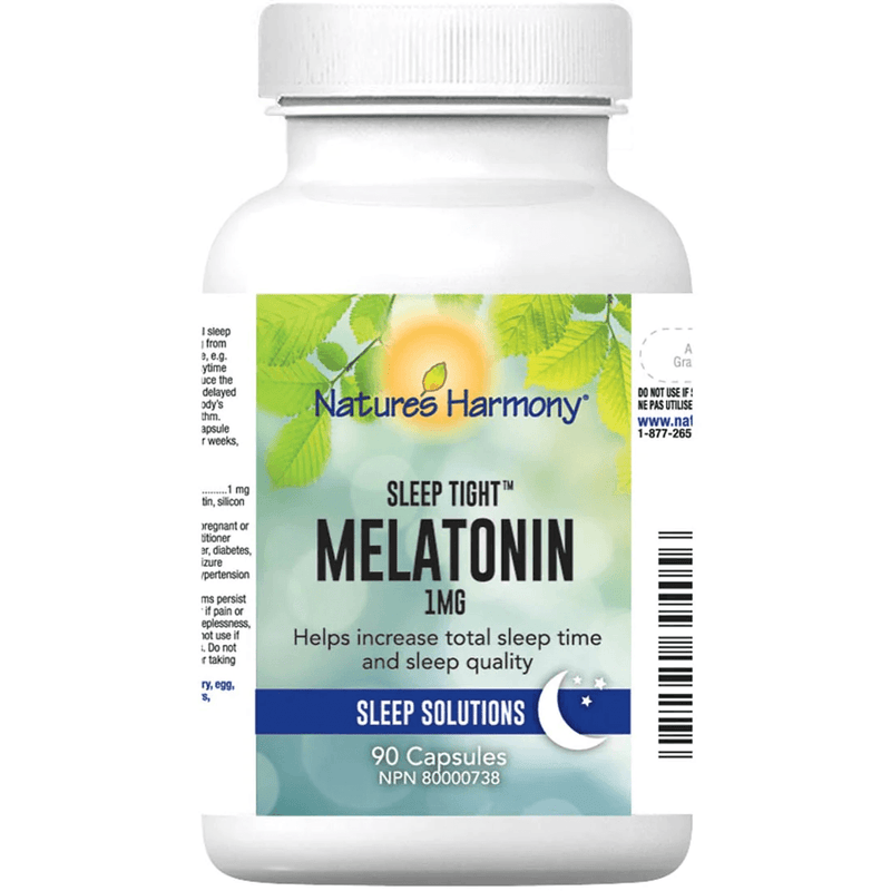 Nature's Harmony Melatonin 1 Mg 90 Capsules - Five Natural