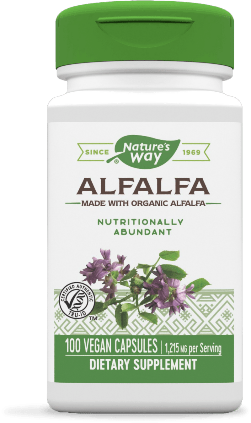 Nature's Way Alfalfa 100 Capsules - Five Natural