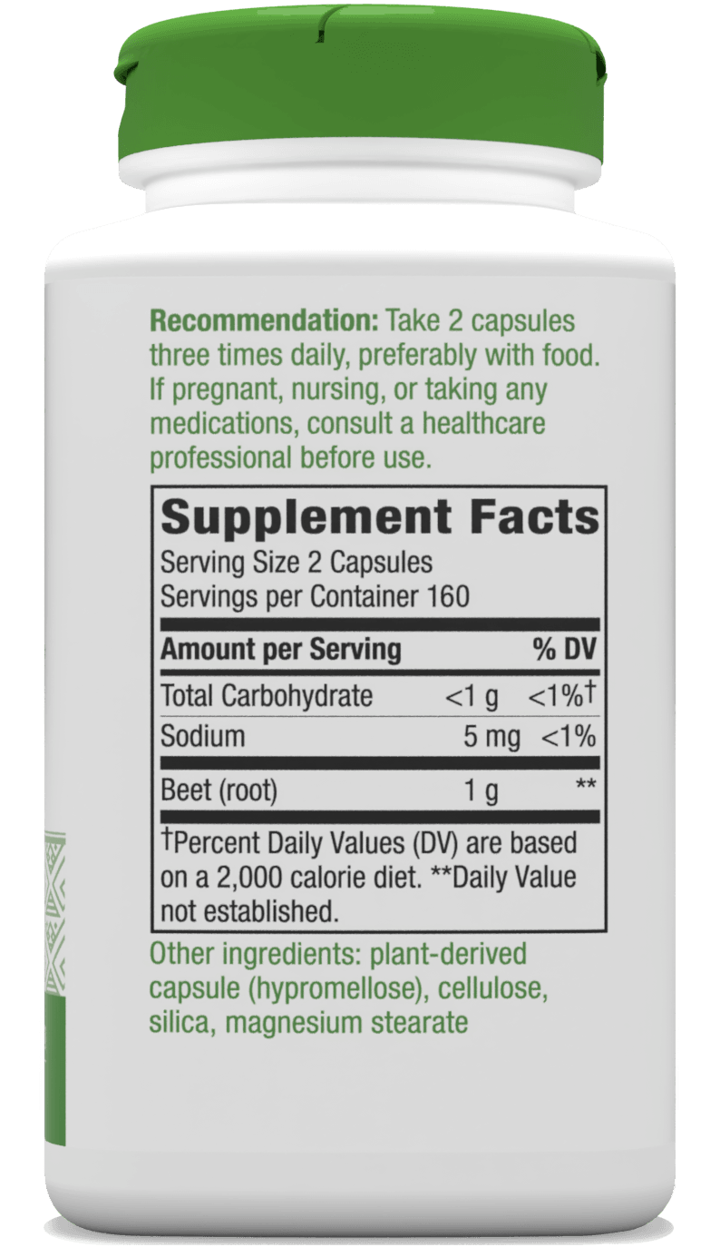 Nature's Way Beet Root 100 Veg Capsules - Five Natural