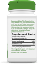 Nature's Way Black Walnut Hulls 100 Veg Capsules - Five Natural