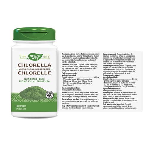 Nature's Way Chlorella 100 Veg Capsules - Five Natural