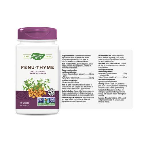 Nature's Way Fenu-Thyme 100 Capsules - Five Natural