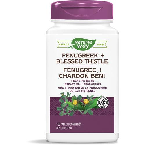 Nature's Way Fenugreek+ Blessed Thistle 180 Tablets - Five Natural