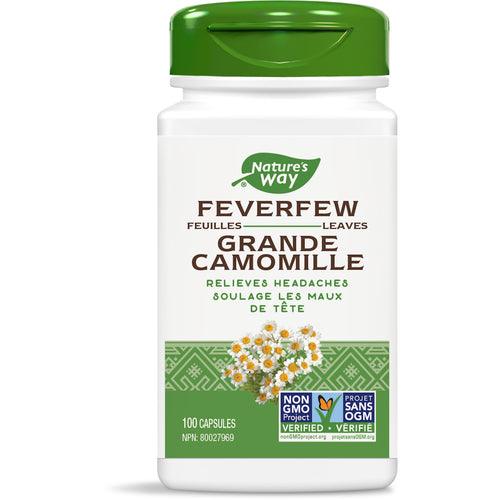 Nature's Way Feverfew Leaves 100 Veg Capsules - Five Natural