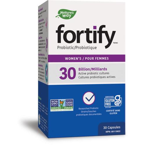 Nature's Way Fortify® 30 Billion Women’s Probiotic 30 Veg Capsules - Five Natural
