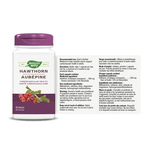 Nature's Way Hawthorn 90 Capsules - Five Natural