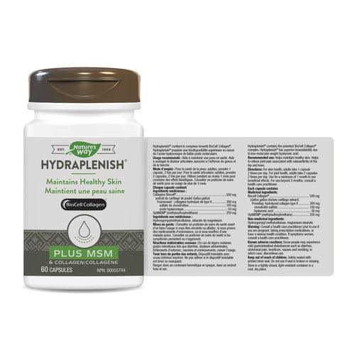 Nature's Way Hydraplenish Plus MSM & Collagen 60 Capsules - Five Natural