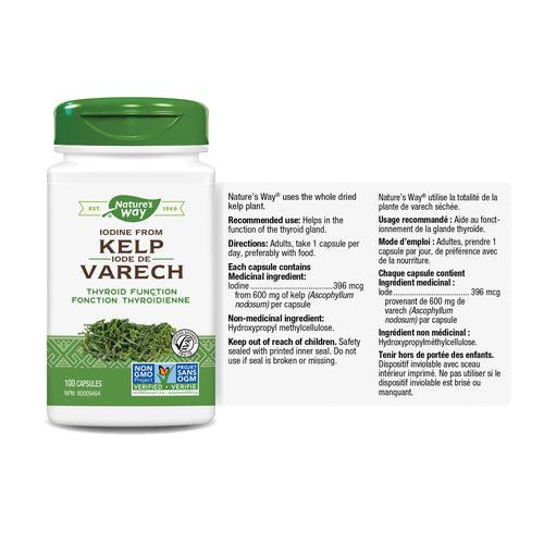 Nature's Way Kelp 100 Capsules - Five Natural