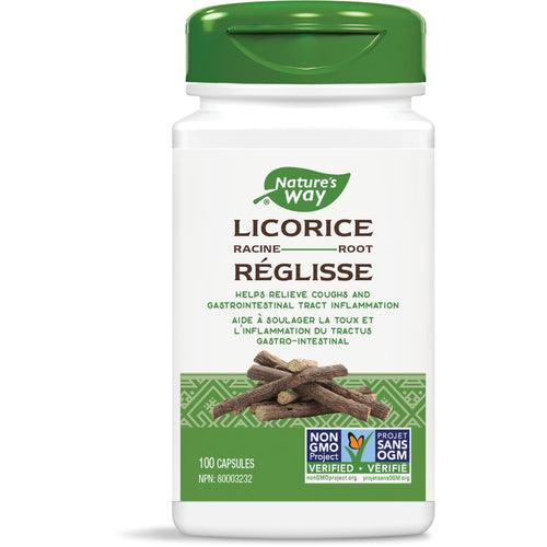 Nature's Way Licorice Root 100 Capsules - Five Natural