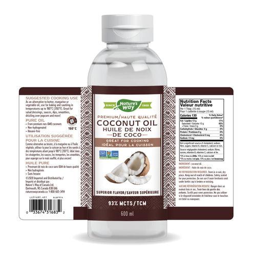 Nature's Way Liquid Coconut Oil 600mL - Five Natural