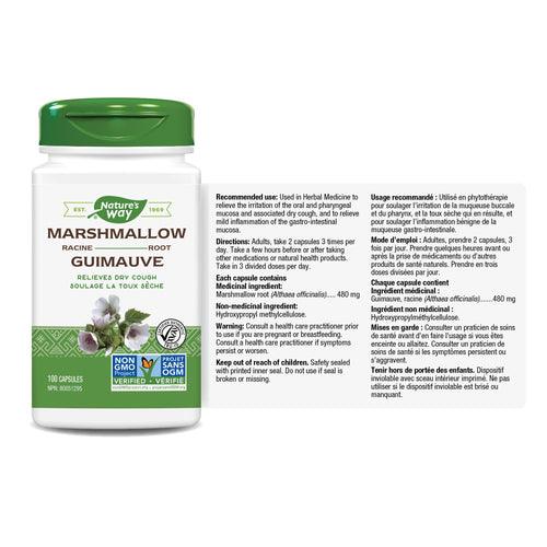 Nature's Way Marshmallow Root 100 Capsules - Five Natural