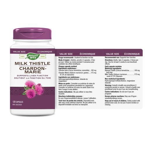 Nature's Way Milk Thistle 120 Capsules - Five Natural