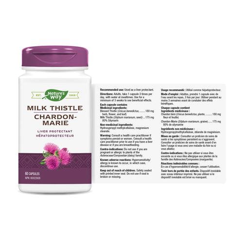 Nature's Way Milk Thistle 60 Capsules - Five Natural
