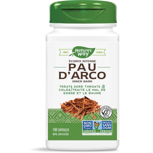 Nature's Way Pau D'Arco Inner Bark 100 Capsules - Five Natural
