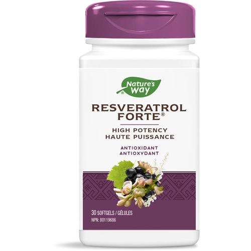Nature's Way Resveratrol Forte 175 mg 30 Softgels - Five Natural