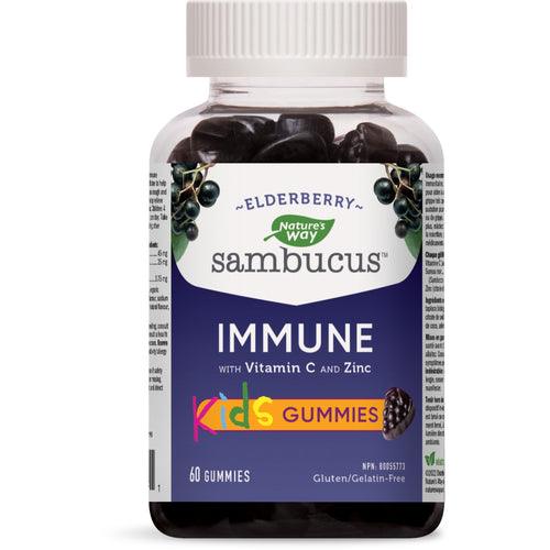 Nature's Way Sambucus Immune Support Kids 60 Gummies - Five Natural