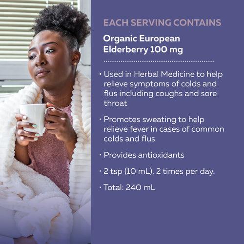 Nature's Way Sambucus Organic Elderberry Cold & Flu Syrup 240mL - Five Natural