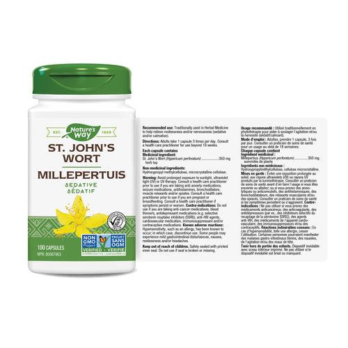 Nature's Way St. John's Wort 100 Capsules - Five Natural