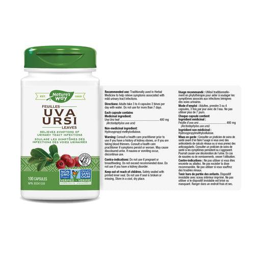Nature's Way Uva Ursi Leaves 100 Capsules - Five Natural