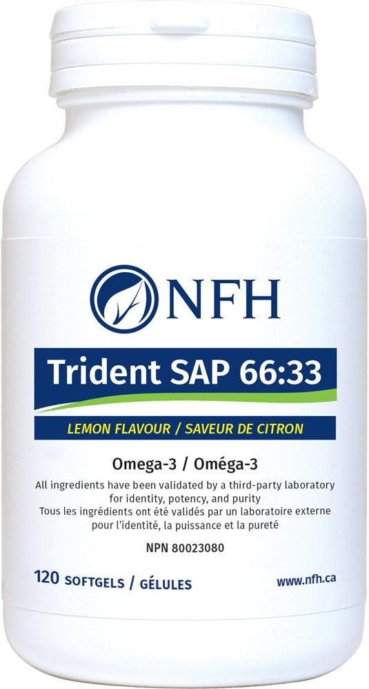 NFH Trident SAP 66:33 Natural Lemon Flavour 120 Softgels - Five Natural