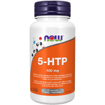 NOW 5-HTP 100mg 60 Veg Capsules - Five Natural
